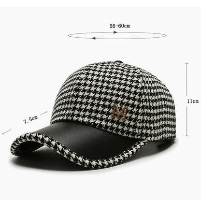 Classic Houndstooth Trucker Cap