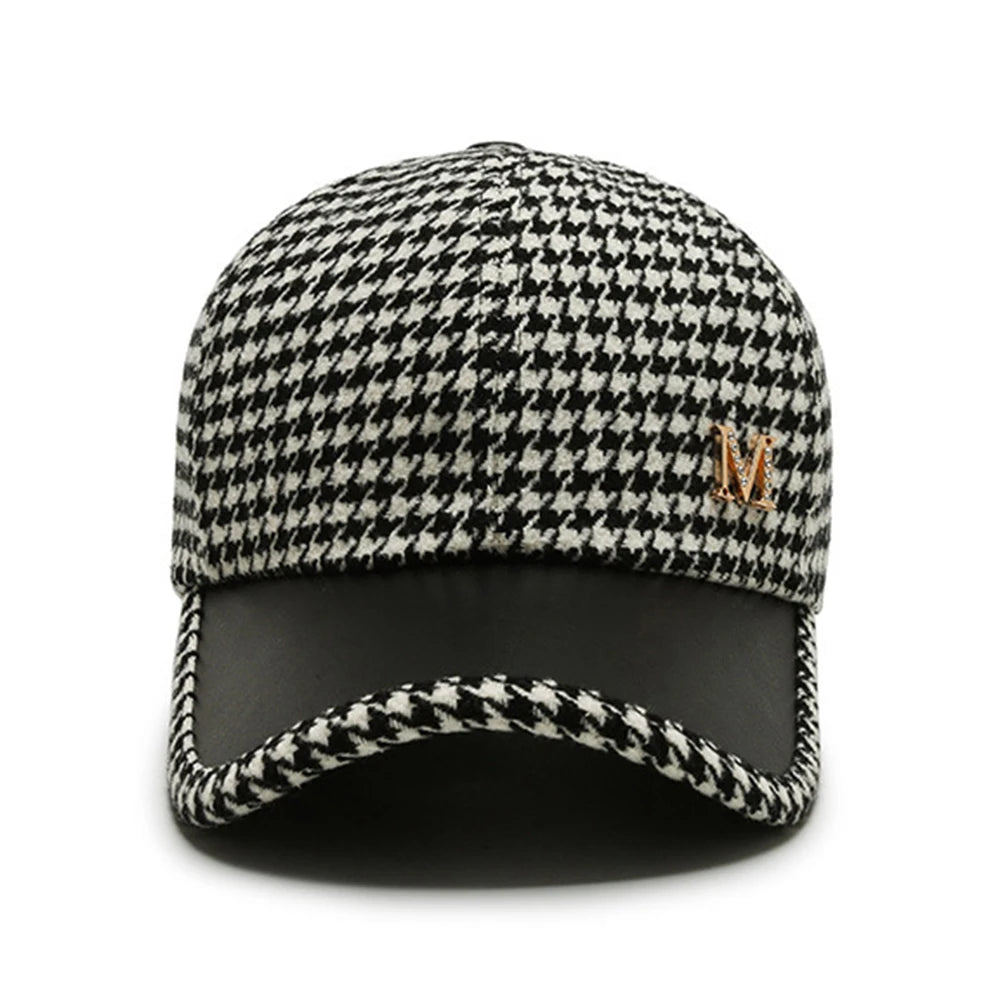 Classic Houndstooth Trucker Cap