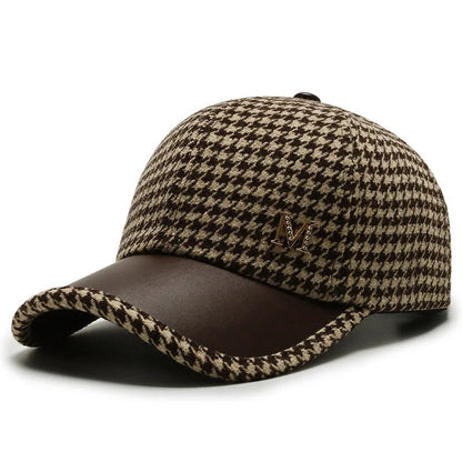 Classic Houndstooth Trucker Cap