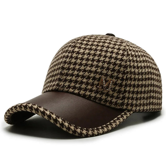 Classic Houndstooth Trucker Cap