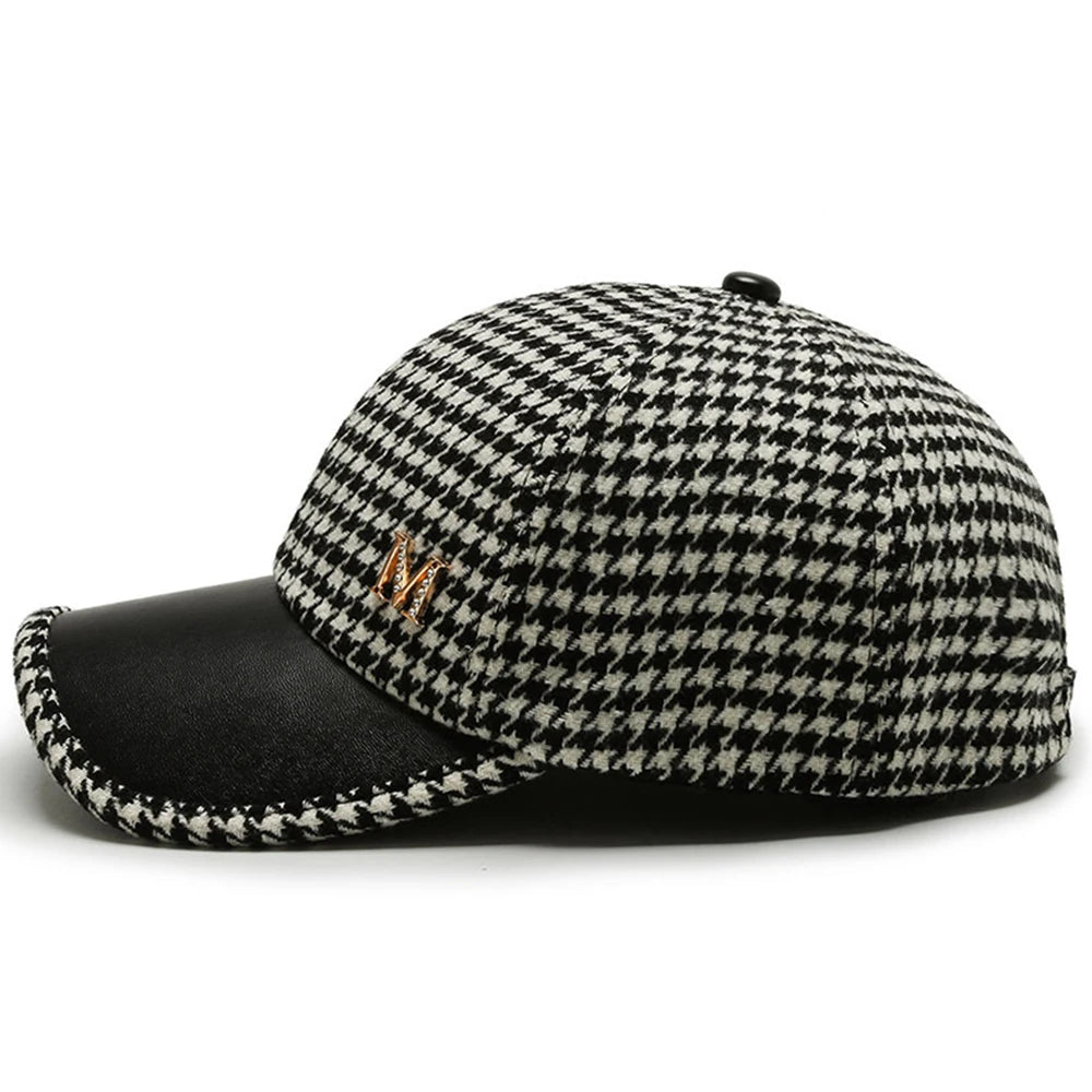 Classic Houndstooth Trucker Cap