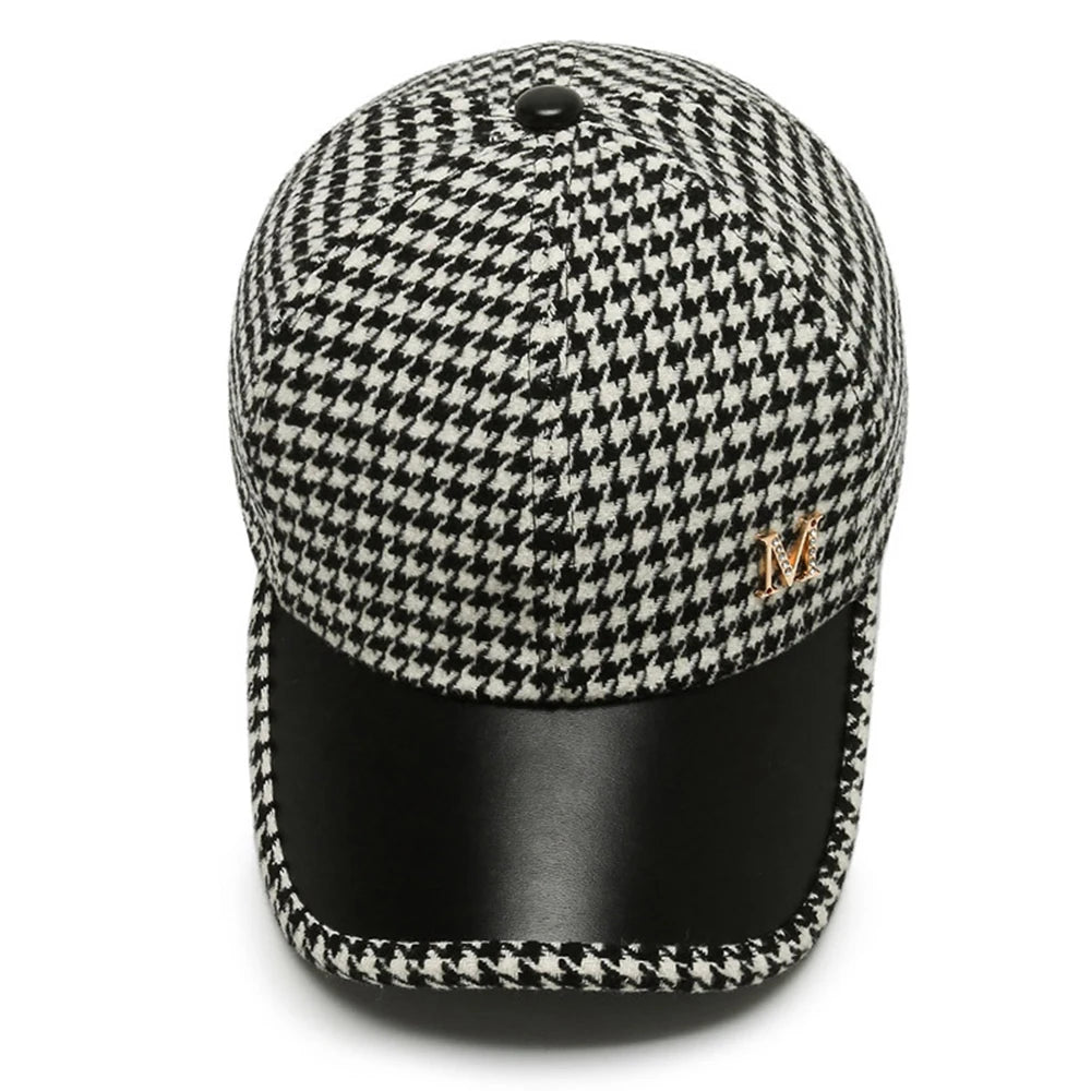 Classic Houndstooth Trucker Cap